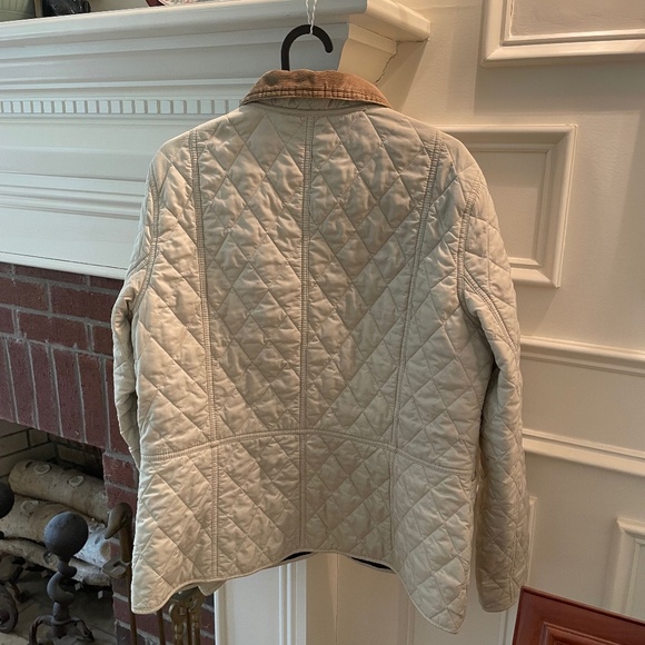 Gorgeous BARBOUR Ivory Quilted Jacket Size 12 - Picture 4 of 8